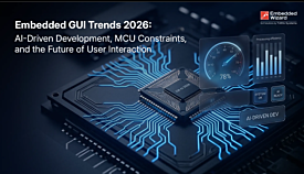 Tendenze GUI Embedded 2026: come AI, MCU e nuove modalità di interazione stanno trasformando lo sviluppo delle interfacce
