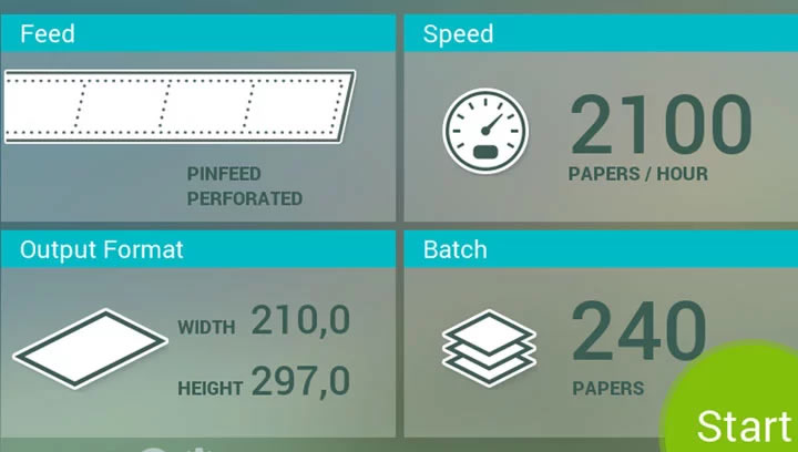 GUI Demo: Paper Cutting Machine
