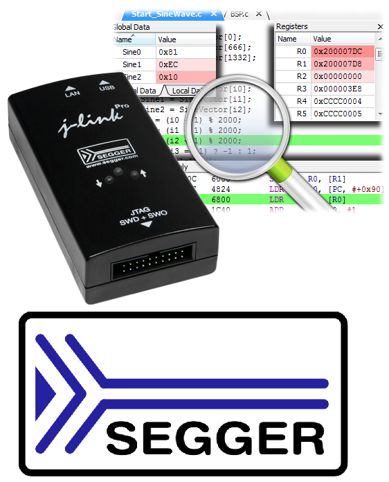 Segger rilascia J-Link Debugger per il debug di sorgenti in C, Assembly e altro ancora