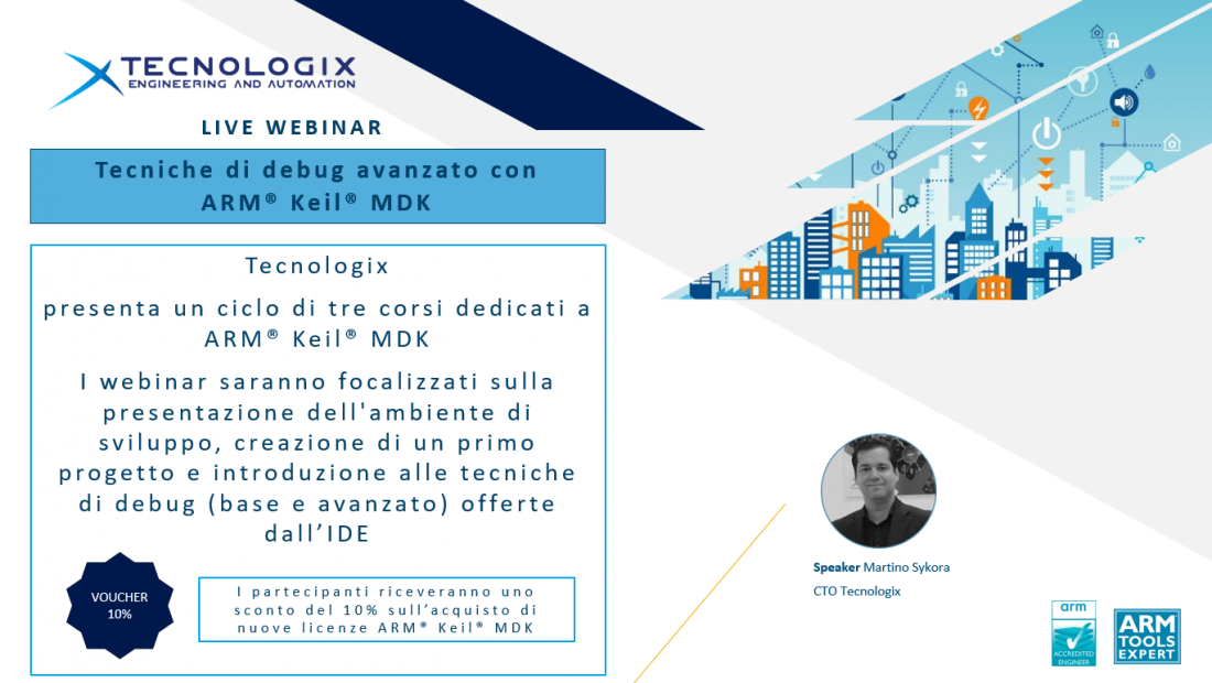 Live Webinar - Tecniche di debug avanzato ARM® Keil® MDK