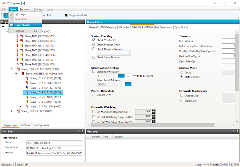 EC-Engineer EtherCAT configuration tool