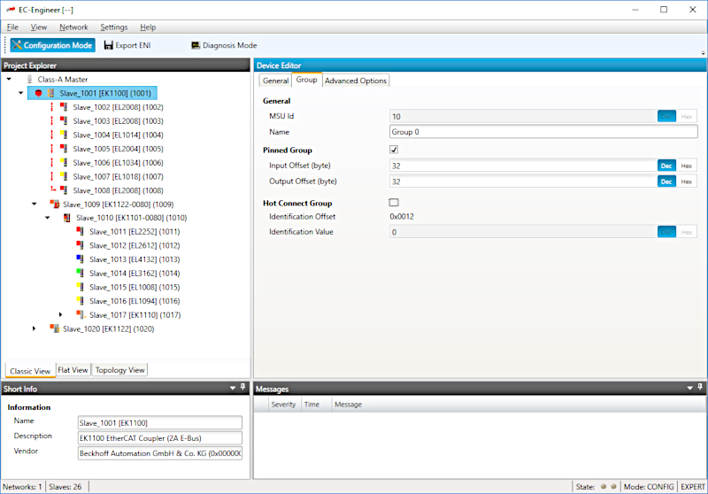 EC-Engineer EtherCAT configuration tool