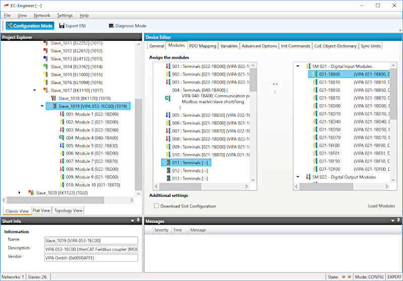 EtherCAT Configuration Toolkit MDP