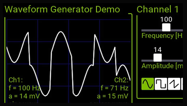 GUI Demo: Waveform Generator