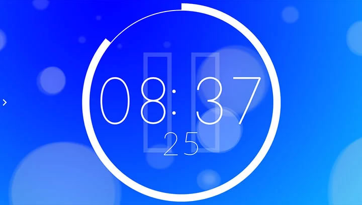 GUI Demo: Bezier Clock